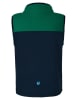 Peek U Fleece bodywarmer "Magner" groen/donkerblauw
