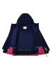 Peek U Winterjas donkerblauw/roze