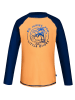 Peek U Badeshirt "Poseidon" in Dunkelblau/ Orange