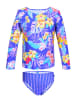 Peek U 2-delige zwemoutfit "Sandy" blauw/meerkleurig