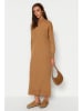 trendyol Gebreide jurk camel