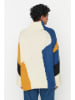 trendyol Sweter w kolorze beżowo-niebiesko-żółtym