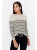 trendyol Pullover in Creme/ Schwarz