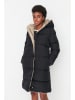 trendyol Wintermantel donkerblauw/beige