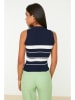 trendyol Top w kolorze granatowo-białym