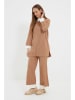 trendyol 2-delige outfit camel/wit