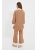 trendyol 2-delige outfit camel/wit
