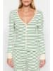 trendyol Pyjama in Grün/ Creme
