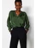 trendyol Bluzka-body w kolorze ciemnozielonym