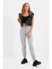 trendyol Spodnie dresowe w kolorze szarym