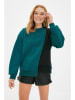 trendyol Sweatshirt donkergroen/zwart