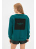 trendyol Sweatshirt in Dunkelgrün/ Schwarz