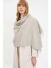 trendyol Schal in Beige/ Weiß - (B)62 x (L)200 cm