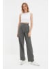trendyol Spodnie w kolorze szarym