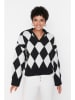 trendyol Sweter w kolorze czarno-białym