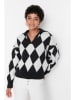 trendyol Pullover in Schwarz/ Weiß