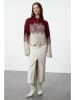 trendyol Pullover in Creme/ Bordeaux