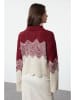 trendyol Sweter w kolorze kremowo-bordowym