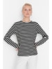 trendyol Koszulka w kolorze biało-czarnym