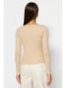 trendyol 2er-Set: Longsleeves in Beige/ Oliv