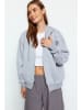 trendyol Sweatjacke in Grau