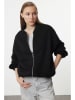 trendyol Sweatjacke in Schwarz