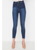 trendyol Spijkerbroek - skinny fit - donkerblauw