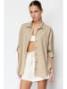 trendyol Koszula w kolorze beżowym
