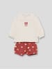Street MONKEY 2-częściowy zestaw w kolorze kremowo-czerwonym