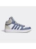 adidas Leder-Sneakers "Hoops 3.0 MID" in Dunkelblau/ Beige/ Weiß