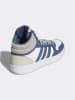 adidas Leder-Sneakers "Hoops 3.0 MID" in Dunkelblau/ Beige/ Weiß