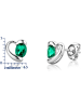 Revoni Weißgold-Ohrstecker mit Edelsteinen