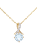 Diamant Exquis Gouden ketting met diamanten hanger - (L)46 cm