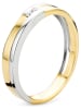 Diamant Exquis Weißgold-/ Gold-Ring mit Diamanten