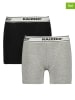 RAIZZED® 2er-Set: Boxershorts "Nora" in Grau/ Schwarz