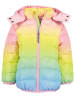 Blue Seven Steppjacke in Hellblau/ Gelb/ Rosa