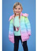 Blue Seven Steppjacke in Hellblau/ Gelb/ Rosa