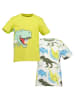 Blue Seven 2-delige set: shirts geel/kaki/meerkleurig