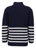 Blue Seven Pullover in Dunkelblau/ Weiß