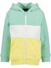 Blue Seven Sweatjacke in Türkis/ Gelb/ Weiß