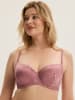 ESOTIQ Biustonosz "Charm" w kolorze szaroróżowym