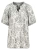 Eight2Nine Bluse in Weiß/ Grau