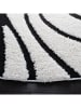 Safavieh Kurzflor-Teppich "Shag" in Weiß/ Schwarz