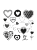Aladine Zestaw stempli "Funny Hearts" - 6+