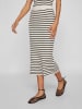 Vila Strickrock in Creme/ Schwarz