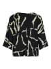 Vila Bluse in Schwarz/ Beige