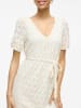 Vila Kleid "Amalina" in Creme