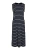 Vila Kleid "Veriana" in Dunkelblau/ Weiß