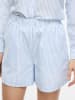 Vila Shorts in Hellblau/ Weiß