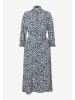 More & More Kleid in Dunkelblau/ Weiß